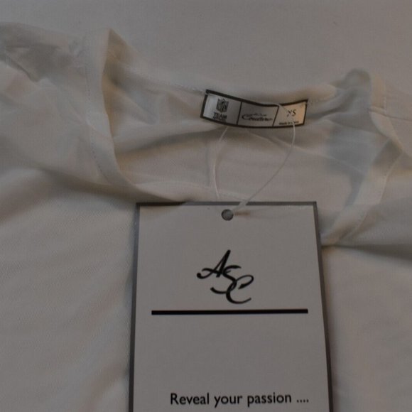 All Sport Couture NFL Womens Washington Redskins Double Team Shirt Top New XS - Picture 7 of 7